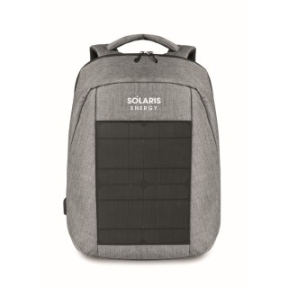 Mochila carga solar publicitaria